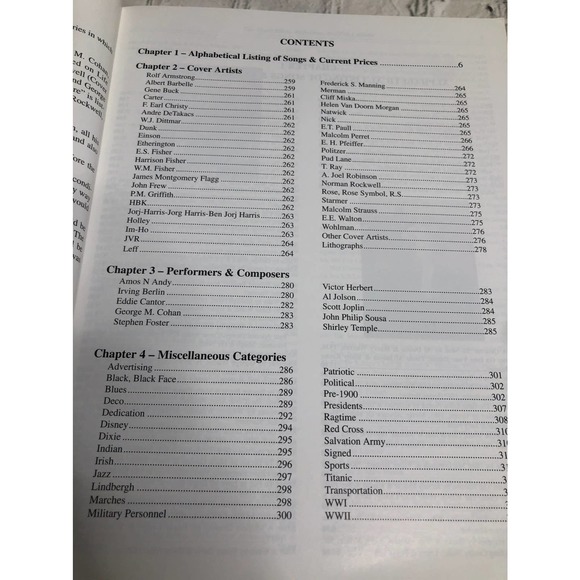 Table Book Sheet Music Reference & Price Guide Second Edition Guiheen Pafik 1998 - Picture 3 of 13